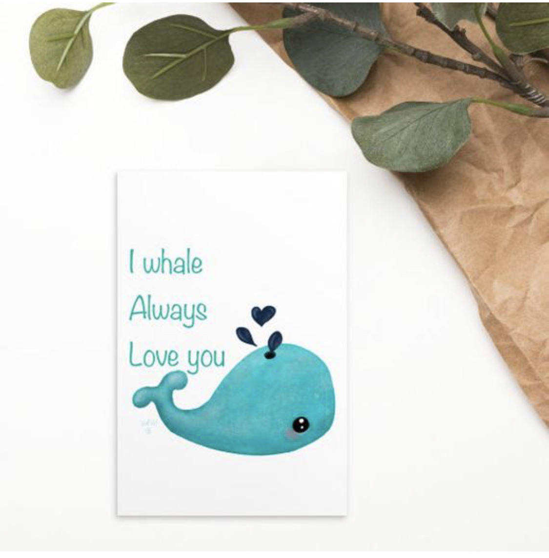 Kaartje I whale always love you