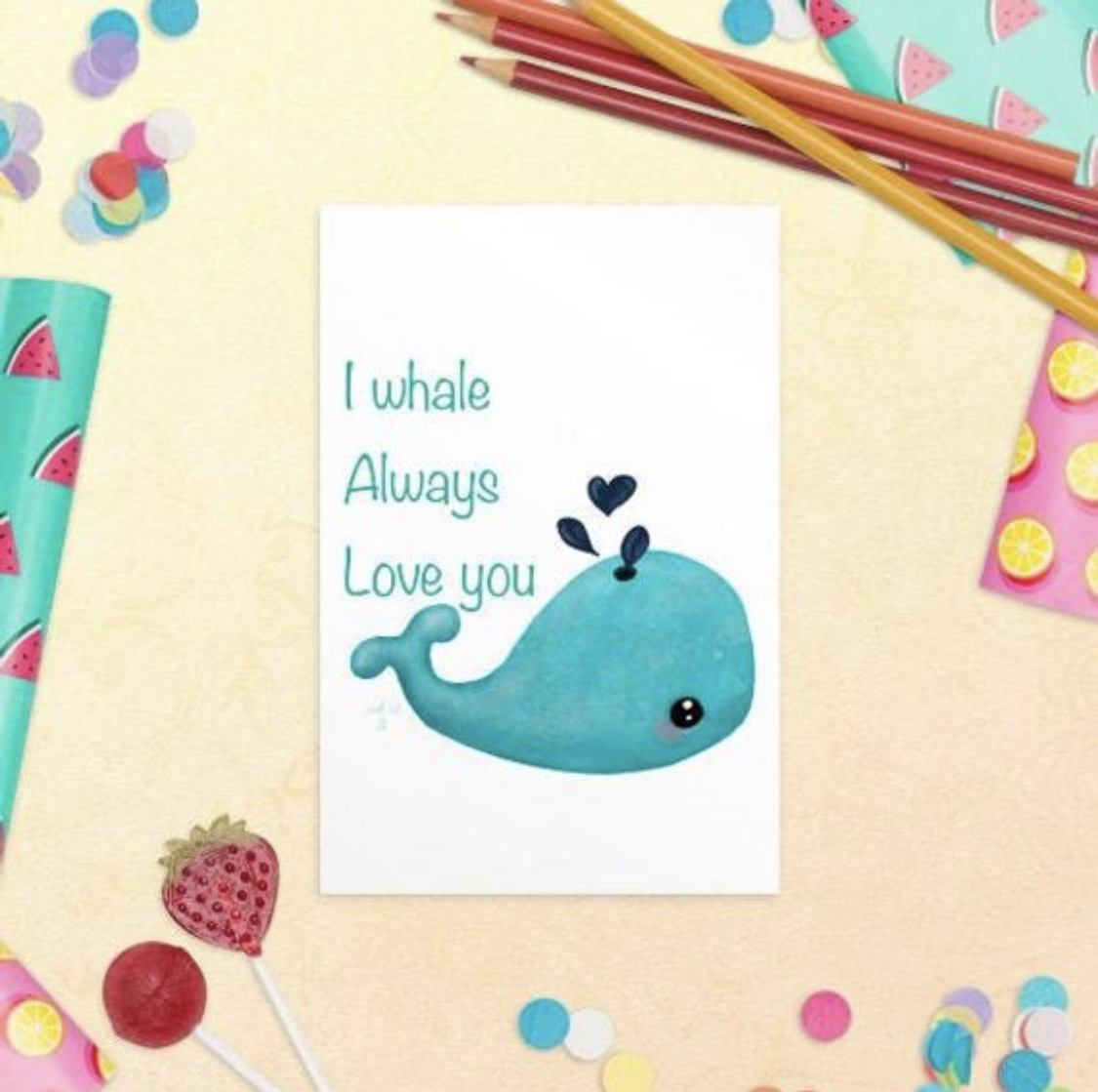 Kaartje I whale always love you